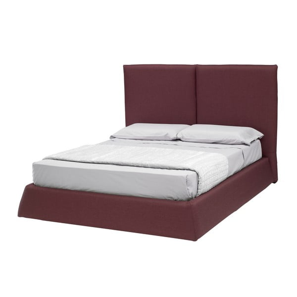 Červená dvoulůžková postel s úložným prostorem 13Casa Ofelia, 160 x 190 cm