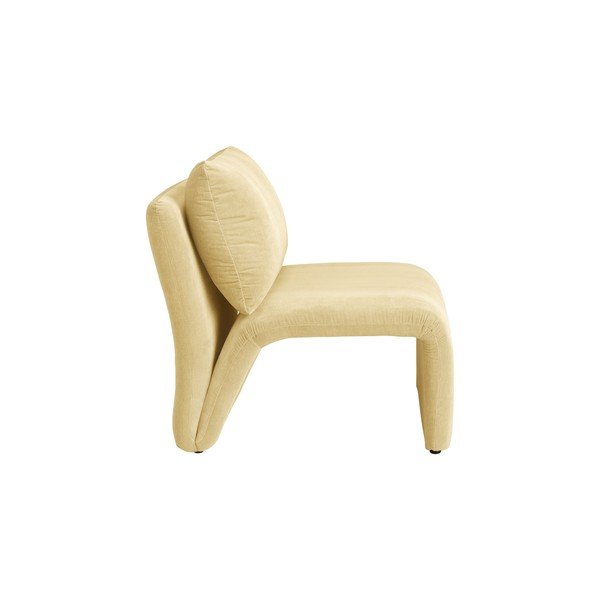 Helekollane sametist tugitool Bartina - Ellos Home-image-3
