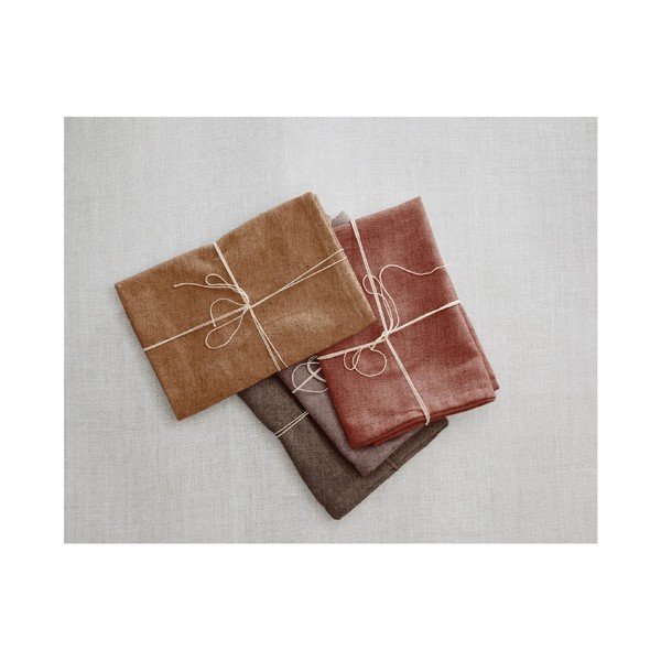 4 linasest salvrätikust koosnev komplekt Red Gradient, 43 x 43 cm - Really Nice Things-image-2