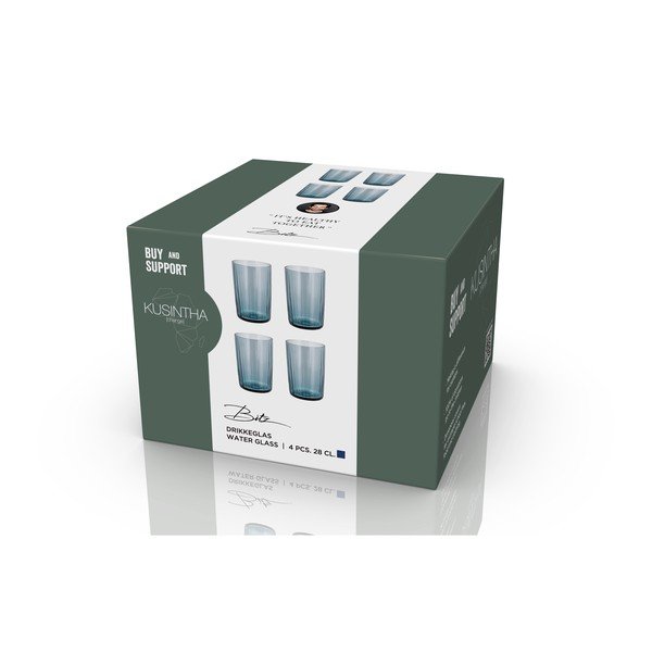Klaasid 4tk komplektis 280 ml Kusintha - Bitz-image-4