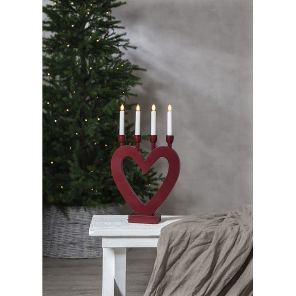 Punane LED jõuluküünla hoidja, kõrgus 45 cm Dala - Star Trading-image-3