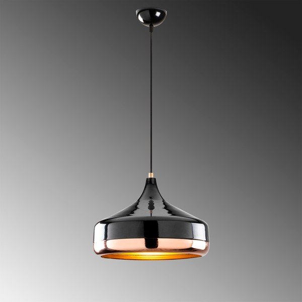 Rippvalgusti Yildo, musta-vask värvi, ø 36 cm - Opviq lights-image-1