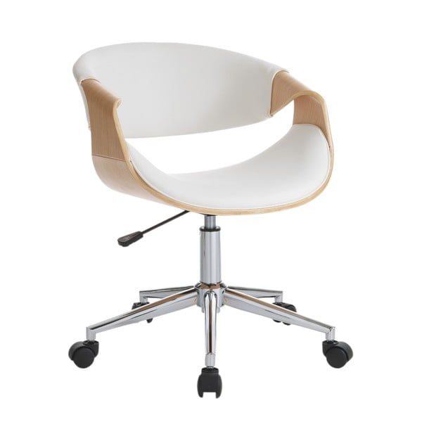 Valge kunstnahast kontoritool Visby - Tomasucci