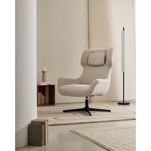 Beež tugitool Zalina - Kave Home-image-1