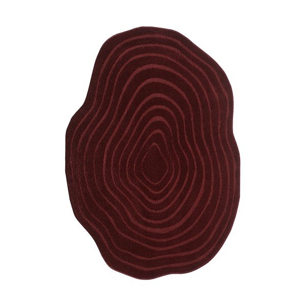 Burgundiapunane vaip 160x230 cm Pebble - ESTE
