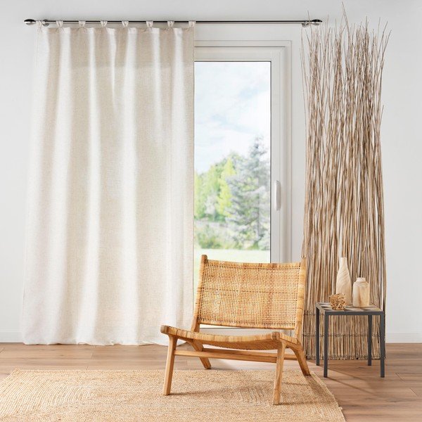 Kreemikas kardin 140x240 cm Pauline - douceur d'intérieur-image-1