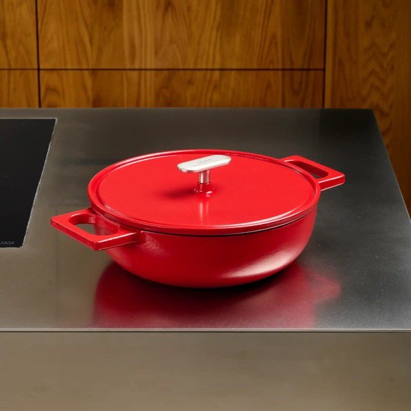 Malmpann kaanega ø 26 cm tegame Mattia 3.0 - FABINI-image-1