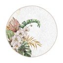Kreem pestav ümmargune vaip, sobitub robottolmuimejaga ø 120 cm Comfort - Mila Home