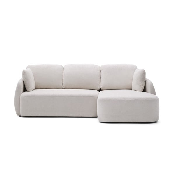 Kreem šenillist nurgadiivanvoodi (parem nurk) Laira - Kave Home