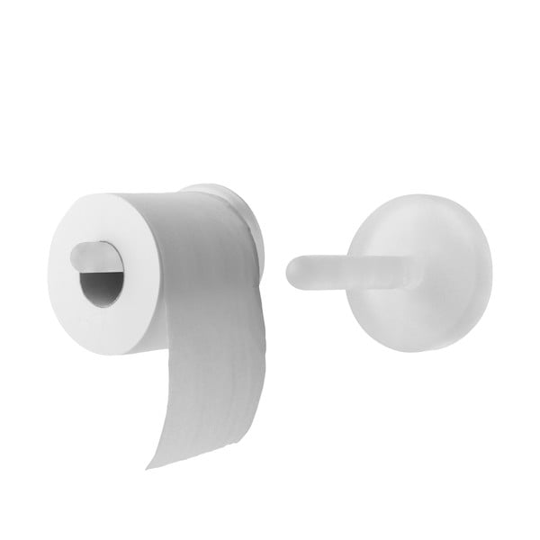 Samodržící držák na toaletní papír Portaro, bílý