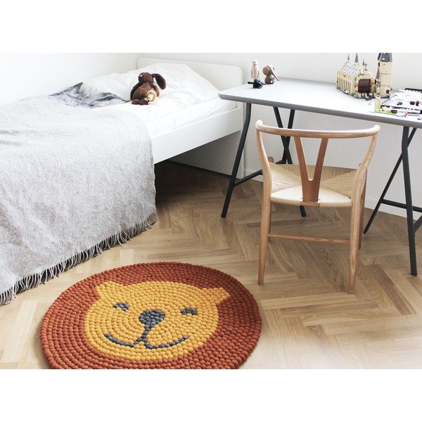 Laste pallivillane vaip Ball vaibad , ⌀ 90 cm Lion - Wooldot-image-2