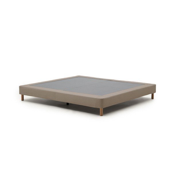 Pruun polsterdatud kaheinimesevoodi ilma peatsita 160x200 cm Ofelia - Kave Home