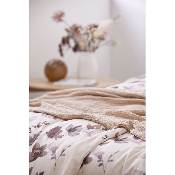 Beež puuvillane voodipesu kaheinimesevoodile , 200 x 260 cm Poetry - Södahl-image-3