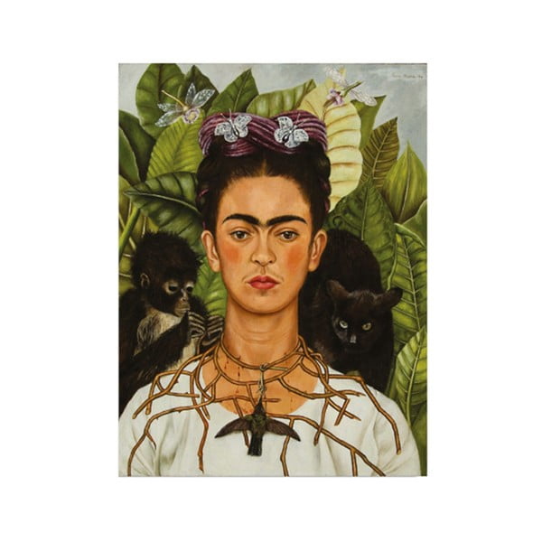 Seinareproduktsioon lõuendil , 30 x 40 cm Frida Kahlo - Wallity