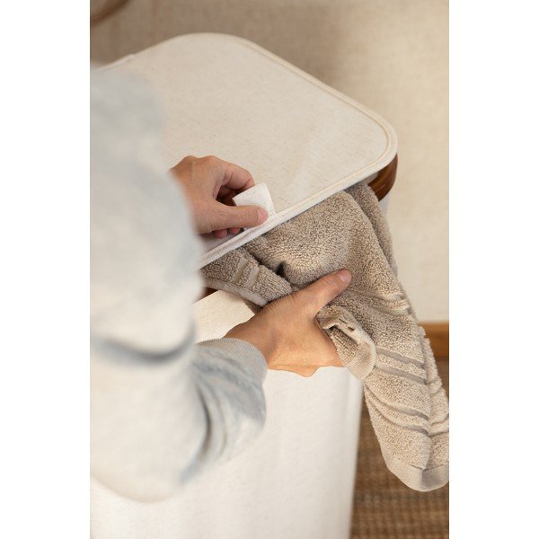 Kreem kangast pesukorv Bamboo/Linen - Bigso-image-4