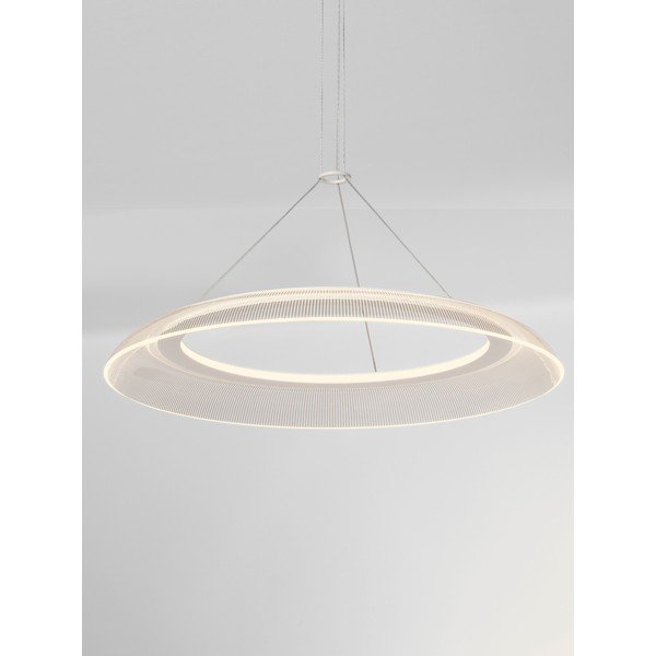 Mattvalge alumiiniumist LED-rippvalgusti akrüülklaasist varjuga, ø 60 cm Mantle - Nova Luce-image-2