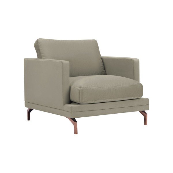 Béžové křeslo s podnožím ve zlaté barvě Windsor & Co Sofas Jupiter-image-1