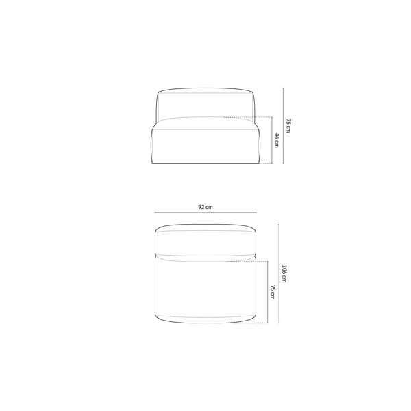 Roheline diivanimoodul (keskosa) Martina - Micadoni Home-image-4