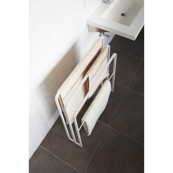 Valge metallist rätikuhoidja Yamazaki Tower - YAMAZAKI-image-4