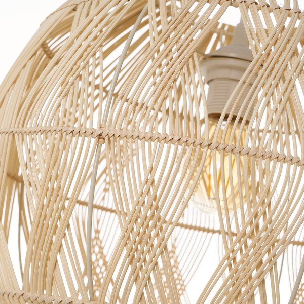 Naturaalset värvi laevalgusti rotangist lambivarjundiga ø 37 cm Natural Way - Casa Selección-image-3