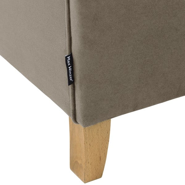 Pruun sametne diivan , 139 cm Lorris - Max Winzer-image-1