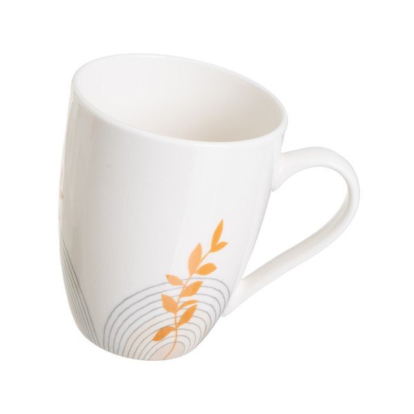 Valged kivikeraamikast tassid 4tk komplektis 350 ml Sunset - Casa Selección-image-4