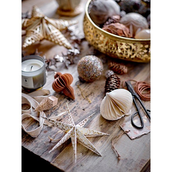 Paberist jõulukaunistused 2tk komplektis Lecce - Bloomingville-image-1