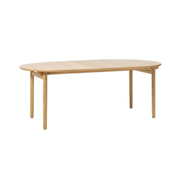 Ümmargune kokkupandav söögilaud tammepuust ø 120 cm Carno - Unique Furniture-image-3