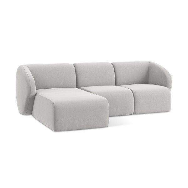 Helehall sametist nurgadiivan (vasak nurk/diivanvoodiga) Lani - Makamii-image-4