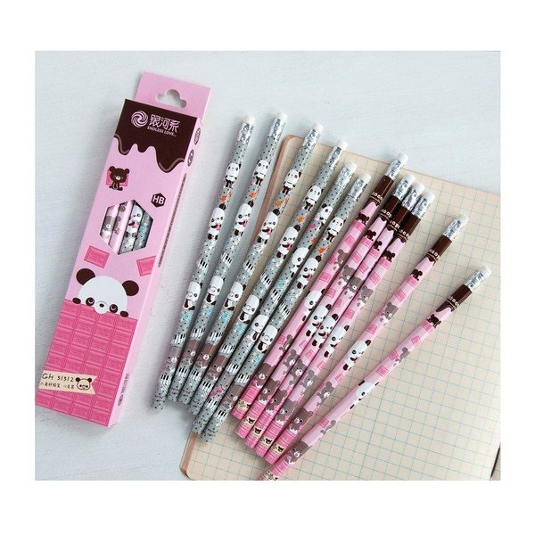 12 Panda pliiatsi komplekt - Rex London-image-3