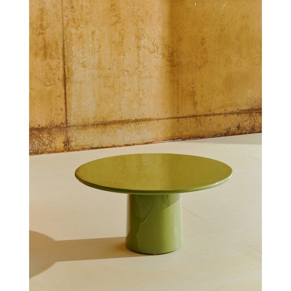 Betoonist ümmargune aia diivanilaud ø 85 cm Albanella - Kave Home-image-1