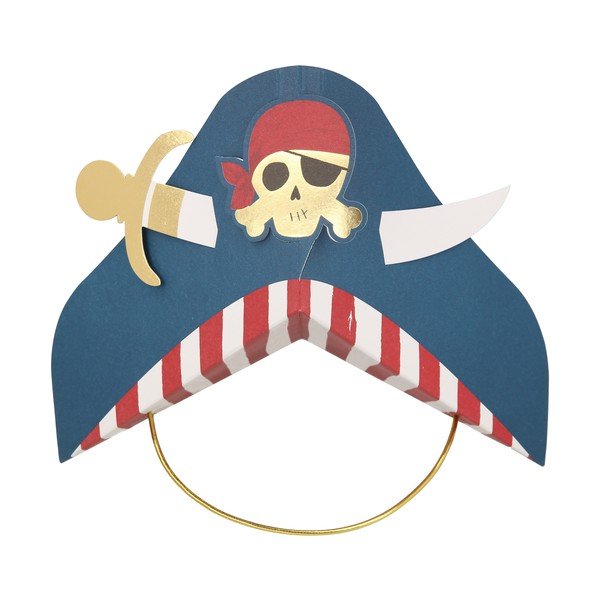 Pabermütside komplekt 8 tk Pirate – Meri Meri-image-2