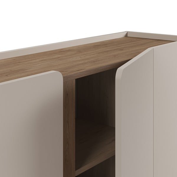 Kreem tammespoonist kummut 180x82x40 cm Lucile - Marckeric-image-4