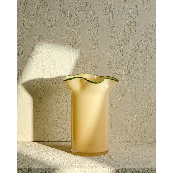 Kollane klaasist vaas (kõrgus 31 cm) Endasi - Kave Home-image-1