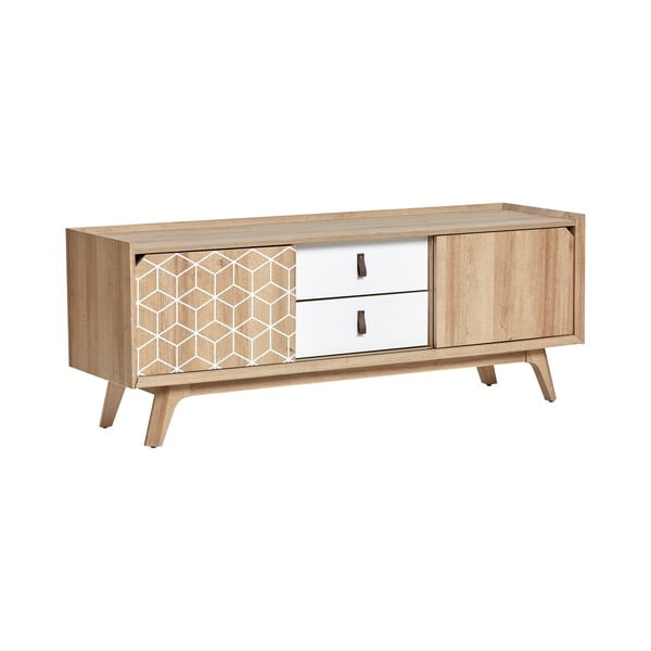 Pruun ja valge TV-kapp Java - Marckeric-image-2