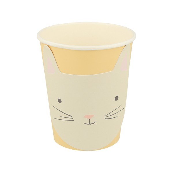 Ühekordsed pabertopsid 8tk komplektis Cat - Meri Meri-image-4