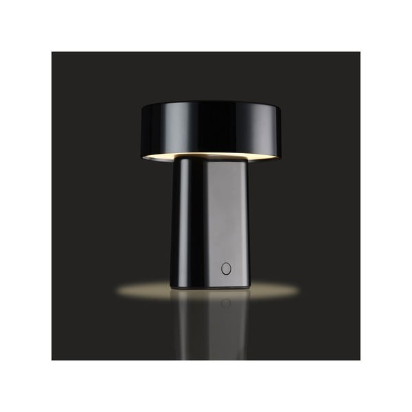 Must plastikust LED-laualamp (kõrgus 18 cm) Oblong - Zone-image-2