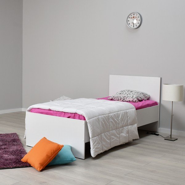 Valge üheinimesevoodi 90x190 cm KRY - Kalune Design-image-1