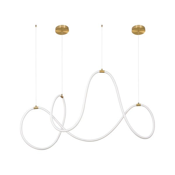 Terasest hämardatav kuldne LED-rippvalgusti Cerelia - Nova Luce