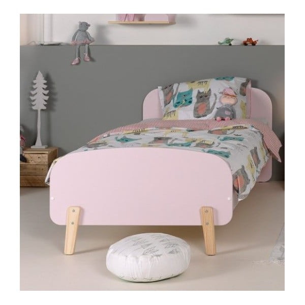 Roosa lastevoodi - Vipack Kiddy, 200 x 90 cm-image-1