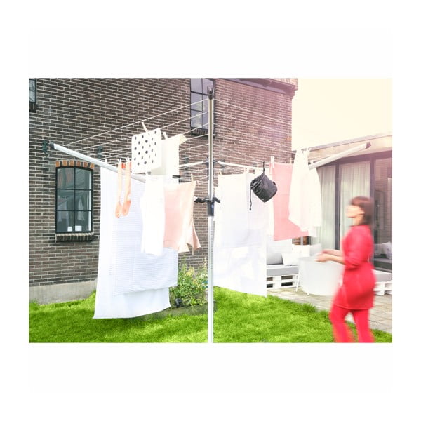 Hõbedane välitingimustes kasutatav pesukuivatusrest 60 m Lift-o-Matic Advance – Brabantia-image-3