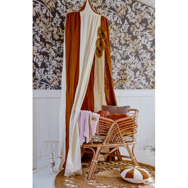 Valge-oranž linane varikatus Caramel Circus - Moi Mili-image-3