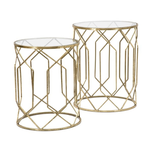 Ümmargused klaaspinnaga küljelauad 2tk komplektis ø 42 cm Tunisi – Mauro Ferretti-image-2