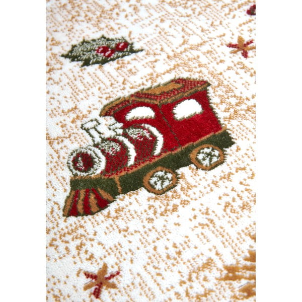 Punane jõulumotiividega ümmargune puuvillaseguga vaip ø 160 cm Toy's Delight Red Christmas – Villeroy&Boch-image-4