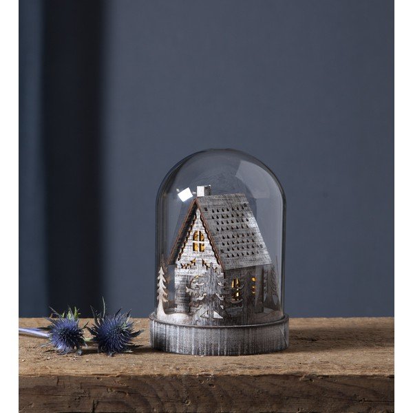 Pruun LED jõuluvalgustuse kaunistus, kõrgus 17,5 cm Kupol - Star Trading-image-1