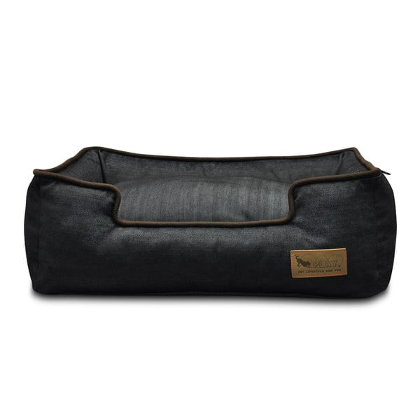 Tumesinine koeravoodi 41x71 cm Lounge Bed Denim Medieval Blue / Dark Chocolate L - P.L.A.Y.-image-3