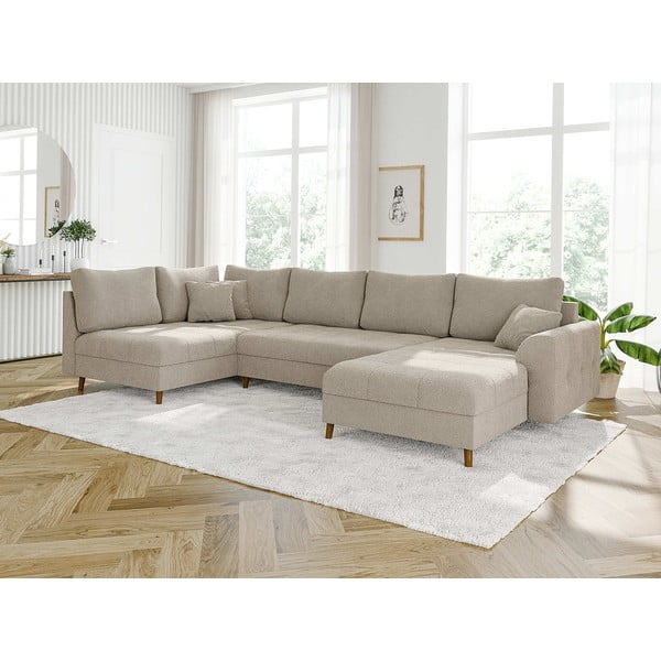 Beež bukleekangast nurgadiivan (parem nurk/"U") Ariella - Ropez-image-3