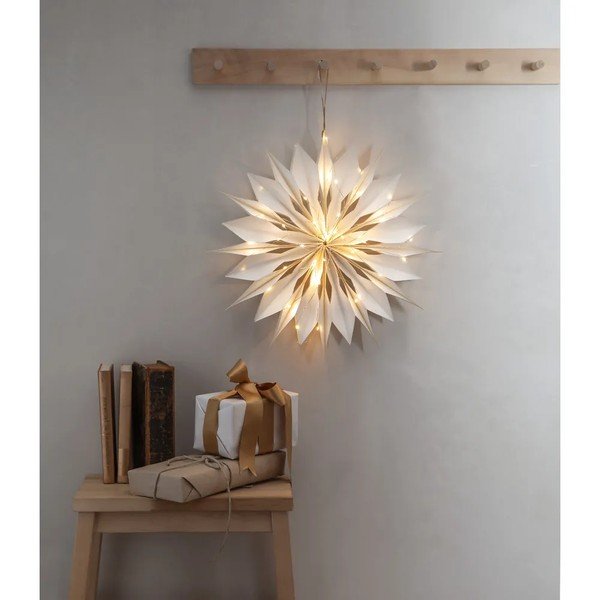 Valge jõuluvalgusti kaunistus ø 45 cm Flinga - Star Trading-image-2