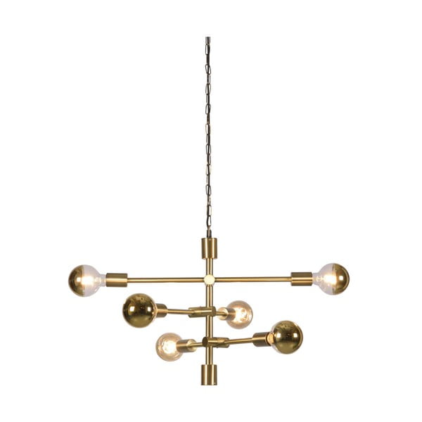 Kuldset värvi rippvalgusti klaasist lambivarjundiga ø 60 cm Nashville - it's about RoMi-image-2