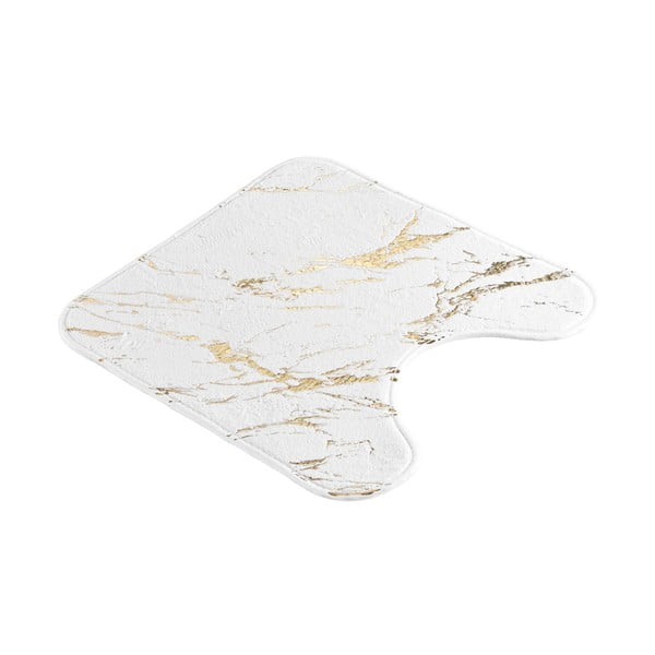 Valge-kuldne vannitoamatt 45x45 cm Aquamarbre - douceur d'intérieur